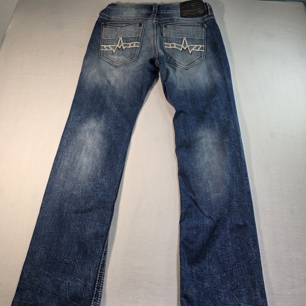 Affliction Ace Premium Men's Jeans 31x32.5‎ Stone Wash Stretch Distressed